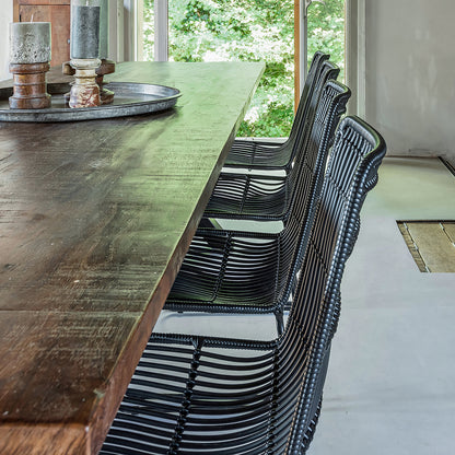 Jane Patio Chair Black Set of 2 Raw Materials