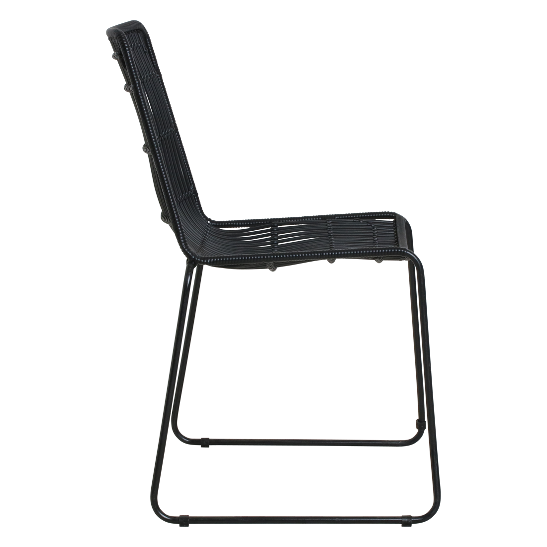 Jane Patio Chair Black Set of 2 Raw Materials