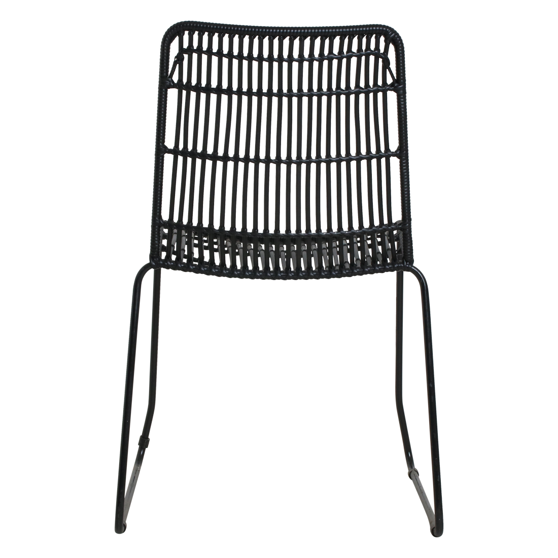 Jane Patio Chair Black Set of 2 Raw Materials