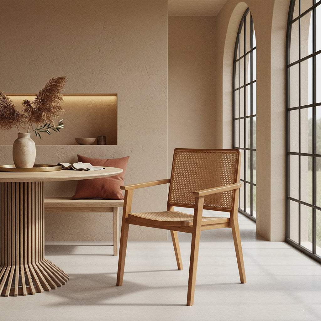 Nova Dining Chair Teak Set of 2 Raw Materials