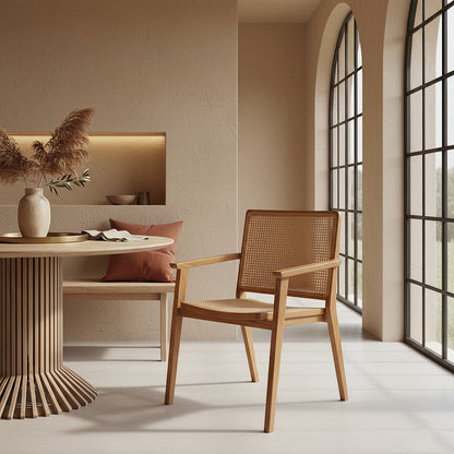 Nova Dining Chair Teak Set of 2 Raw Materials