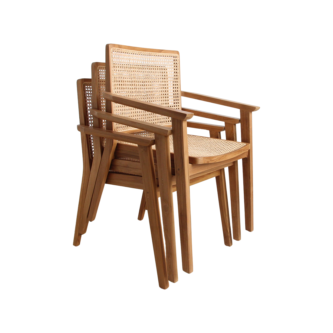 Nova Dining Chair Teak Set of 2 Raw Materials