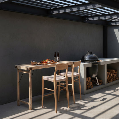 Bar stool Freya Teak wood Outdoor Raw Materials