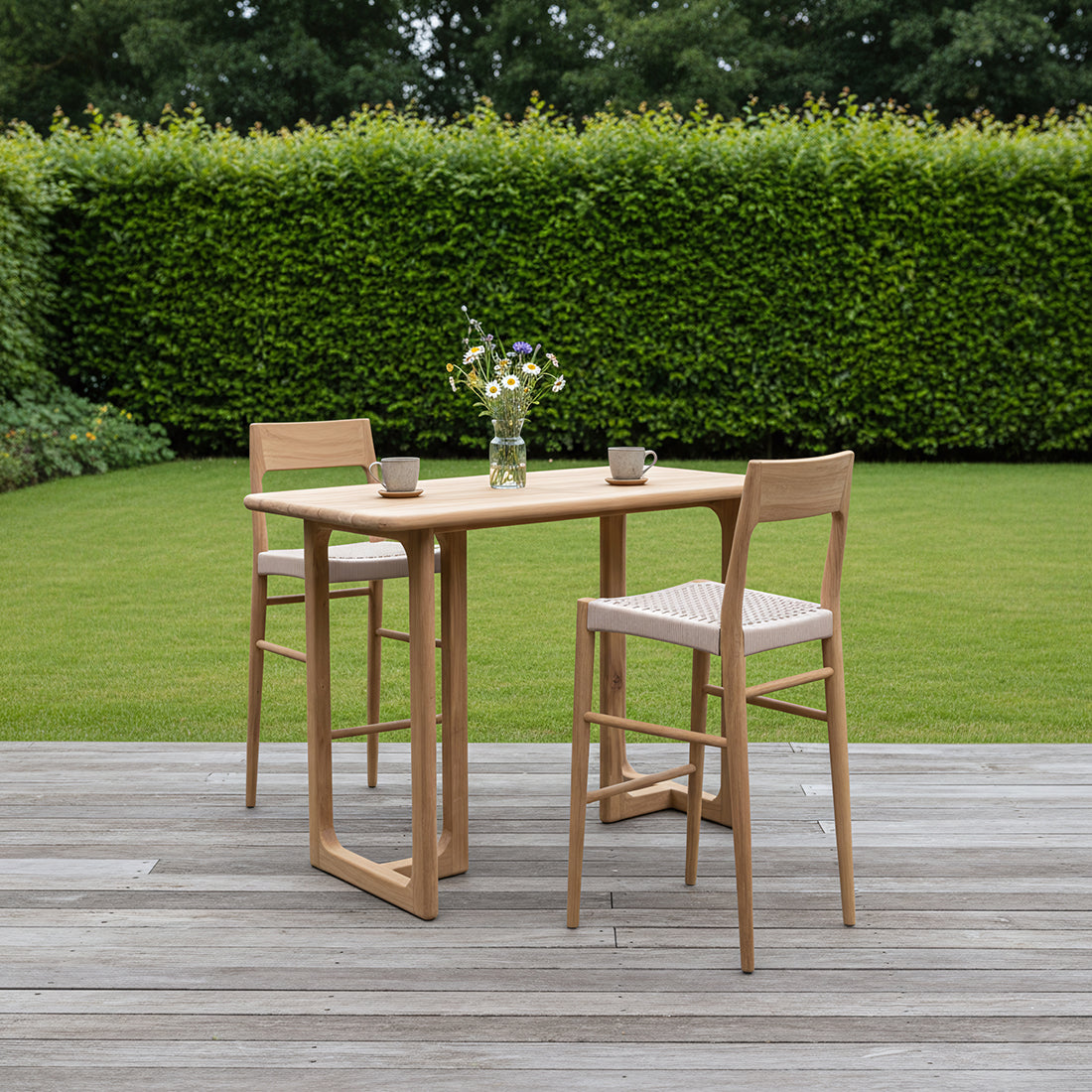 Bar stool Freya Teak wood Outdoor Raw Materials