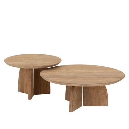 DTP Home Nova Coffee Table Set of 2 Teak Wood