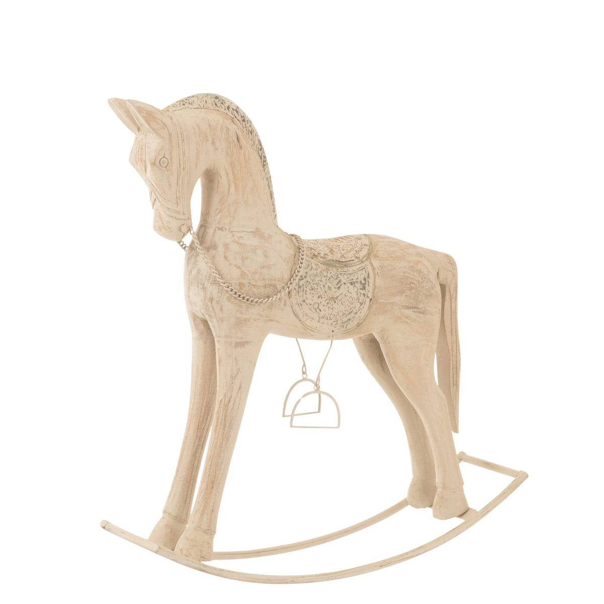 Rocking Horse Topo Mango Wood Natural Large J-Line
