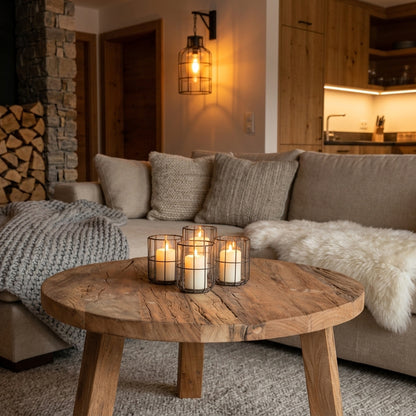 Farmwood Coffee Table Round L Raw Materials