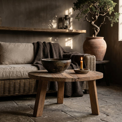 Farmwood Coffee Table Round L Raw Materials