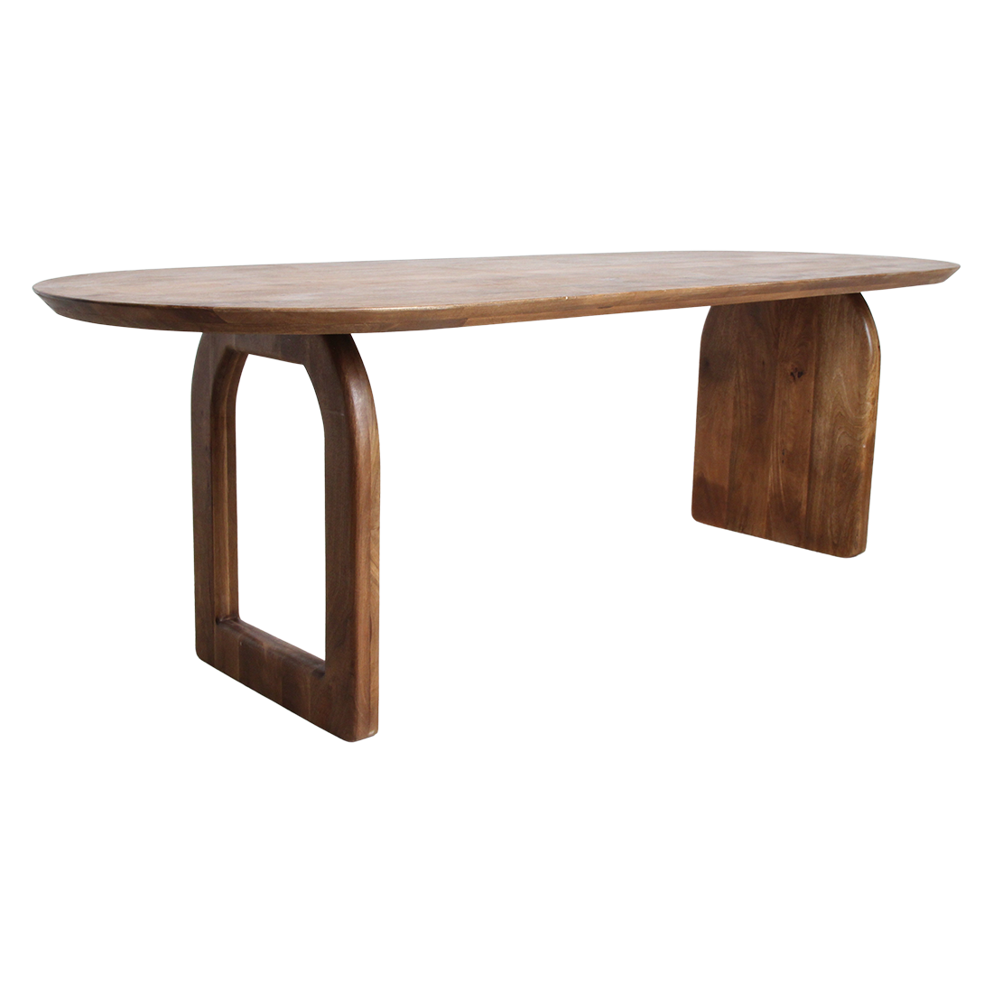 Bullnose Dining Table Mix brown 240cm Raw Materials