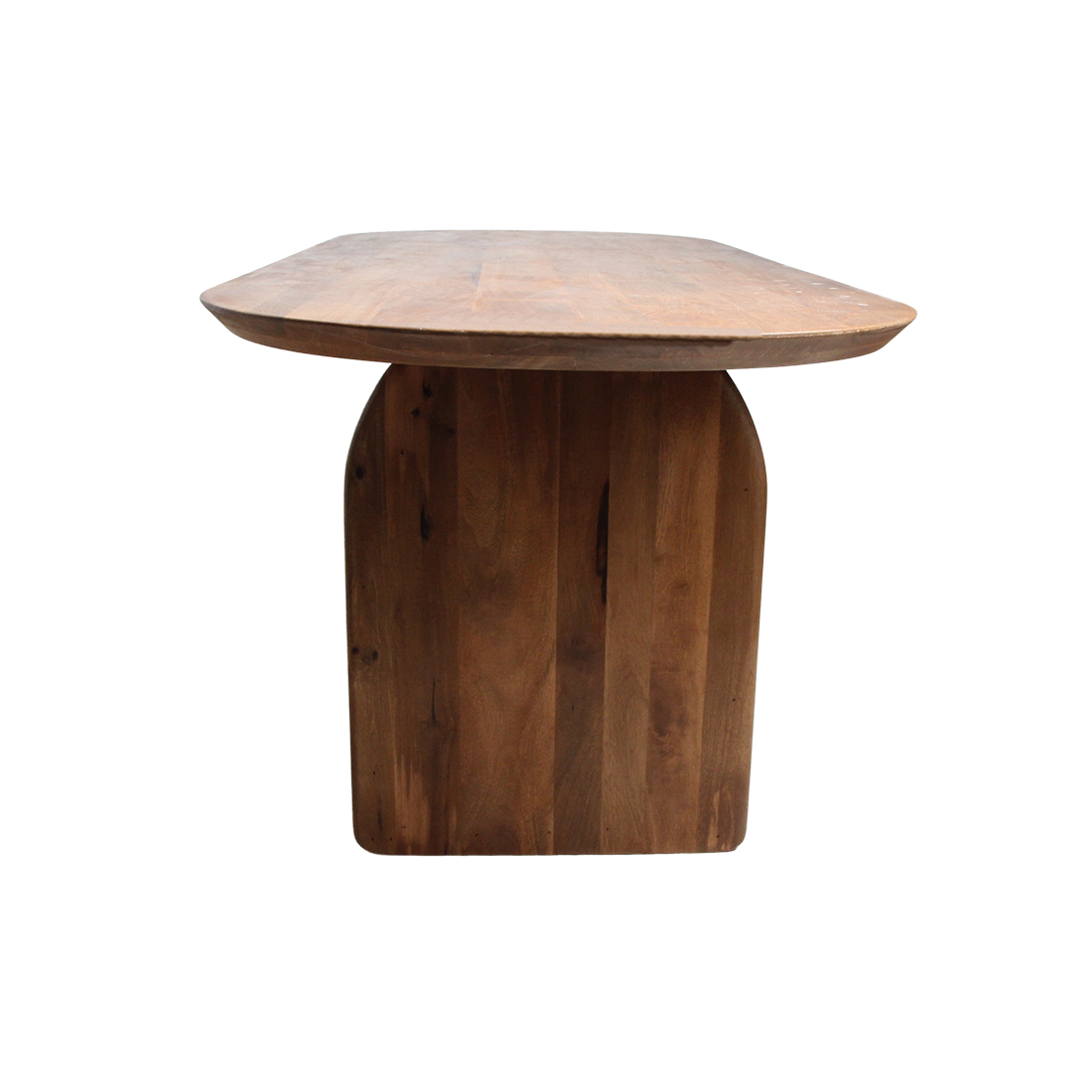 Bullnose Dining Table Mix brown 240cm Raw Materials