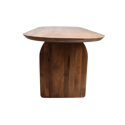 Bullnose Dining Table Mix brown 240cm Raw Materials