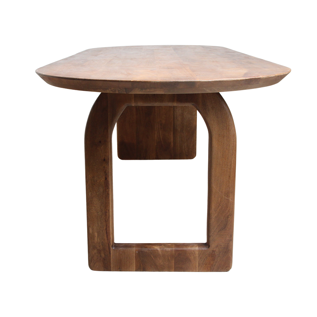 Bullnose Dining Table Mix brown 240cm Raw Materials