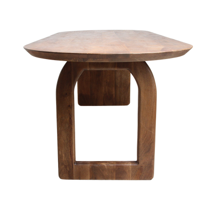 Bullnose Dining Table Mix brown 240cm Raw Materials