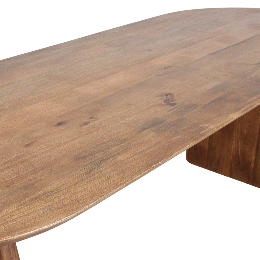 Bullnose Dining Table Mix brown 240cm Raw Materials