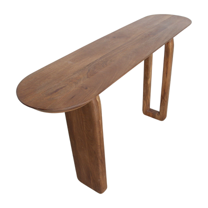 Bullnose Console Table Brown Raw Materials