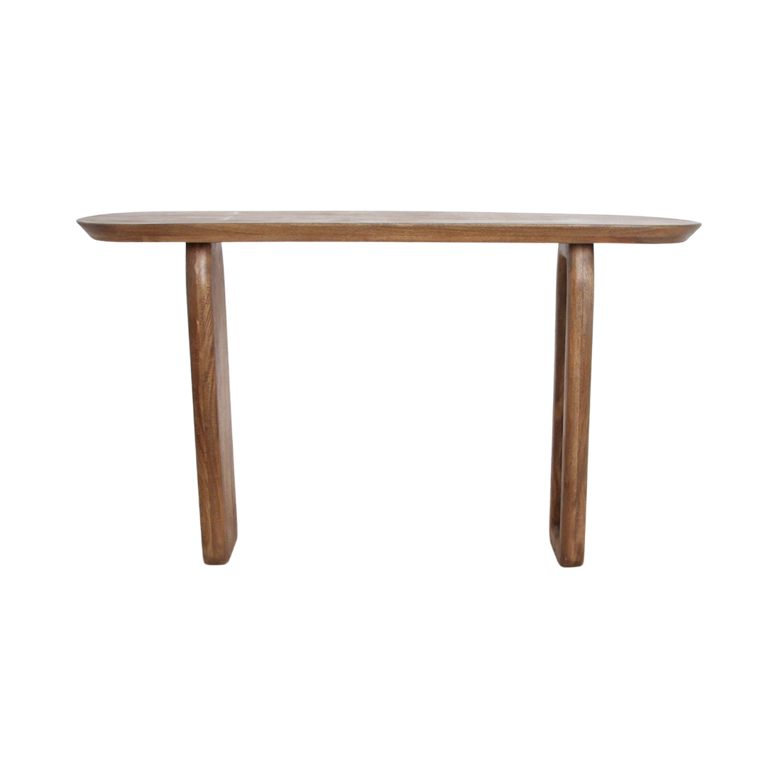 Bullnose Console Table Brown Raw Materials