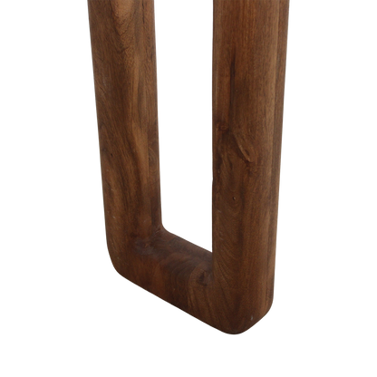 Bullnose Console Table Brown Raw Materials