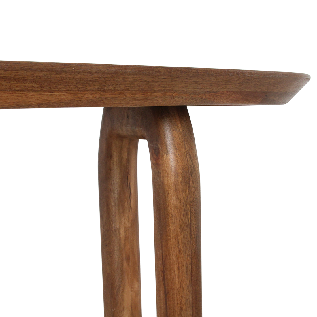 Bullnose Console Table Brown Raw Materials