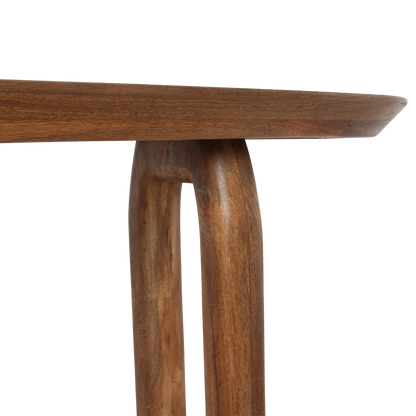 Bullnose Console Table Brown Raw Materials