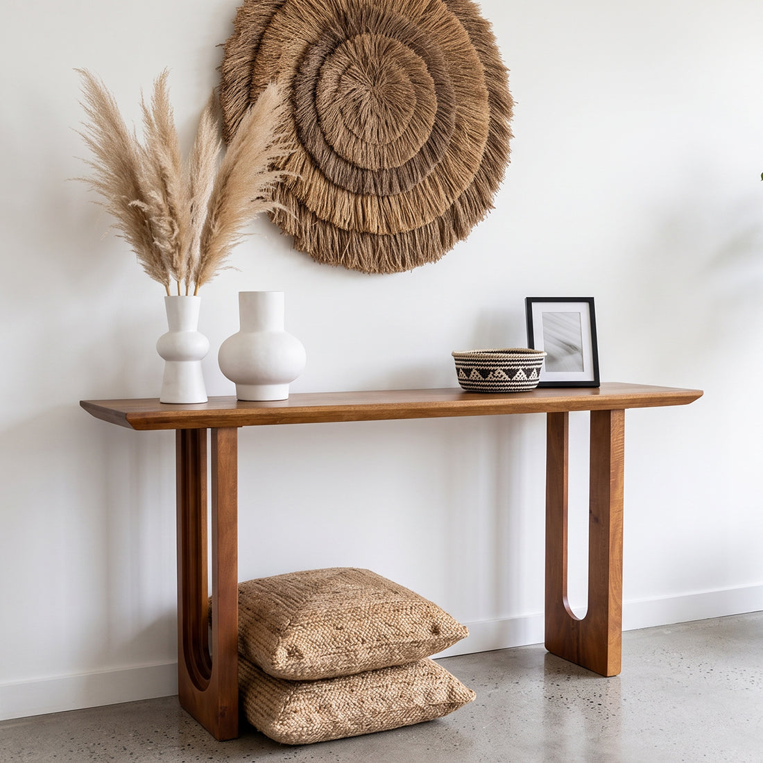 Side Table Bullnose Chamfered Mango Wood Raw Materials