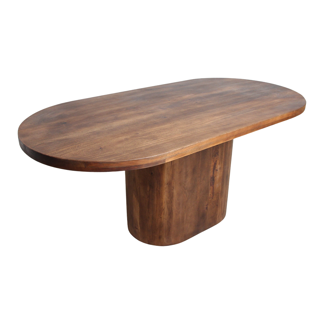 Dining Table Bullnose Oblong Oval Mango Wood 200cm Raw Materials