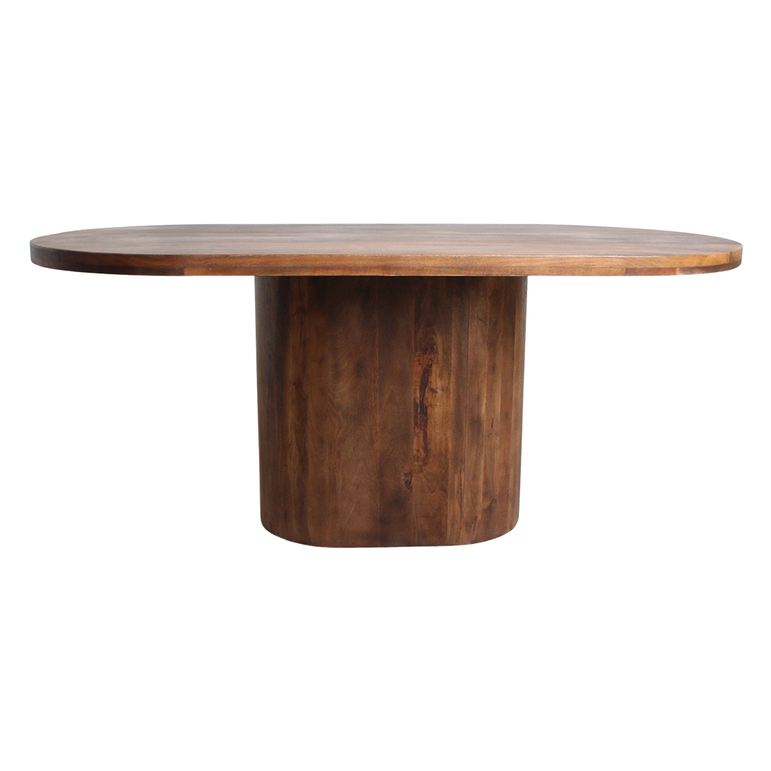 Dining Table Bullnose Oblong Oval Mango Wood 240cm Raw Materials