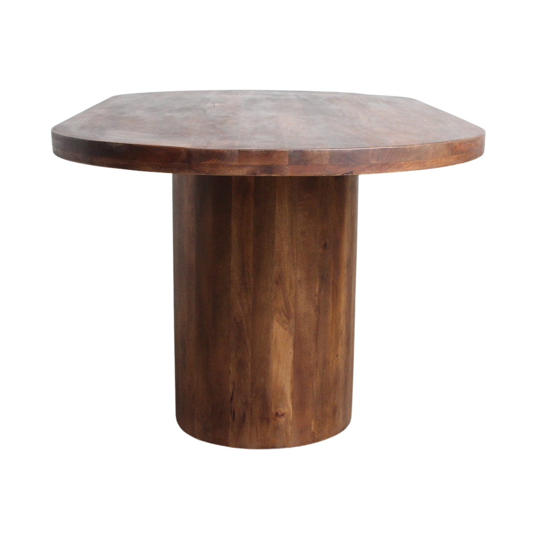 Dining Table Bullnose Oblong Oval Mango Wood 240cm Raw Materials