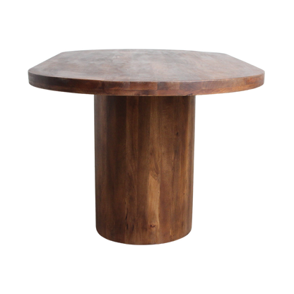 Dining Table Bullnose Oblong Oval Mango Wood 240cm Raw Materials