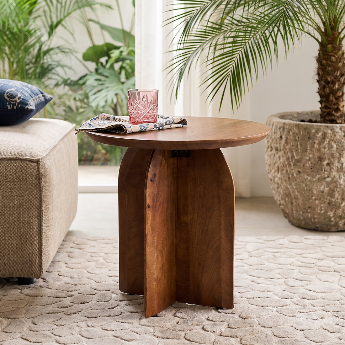 Side table Bullnose 50cm Raw Materials