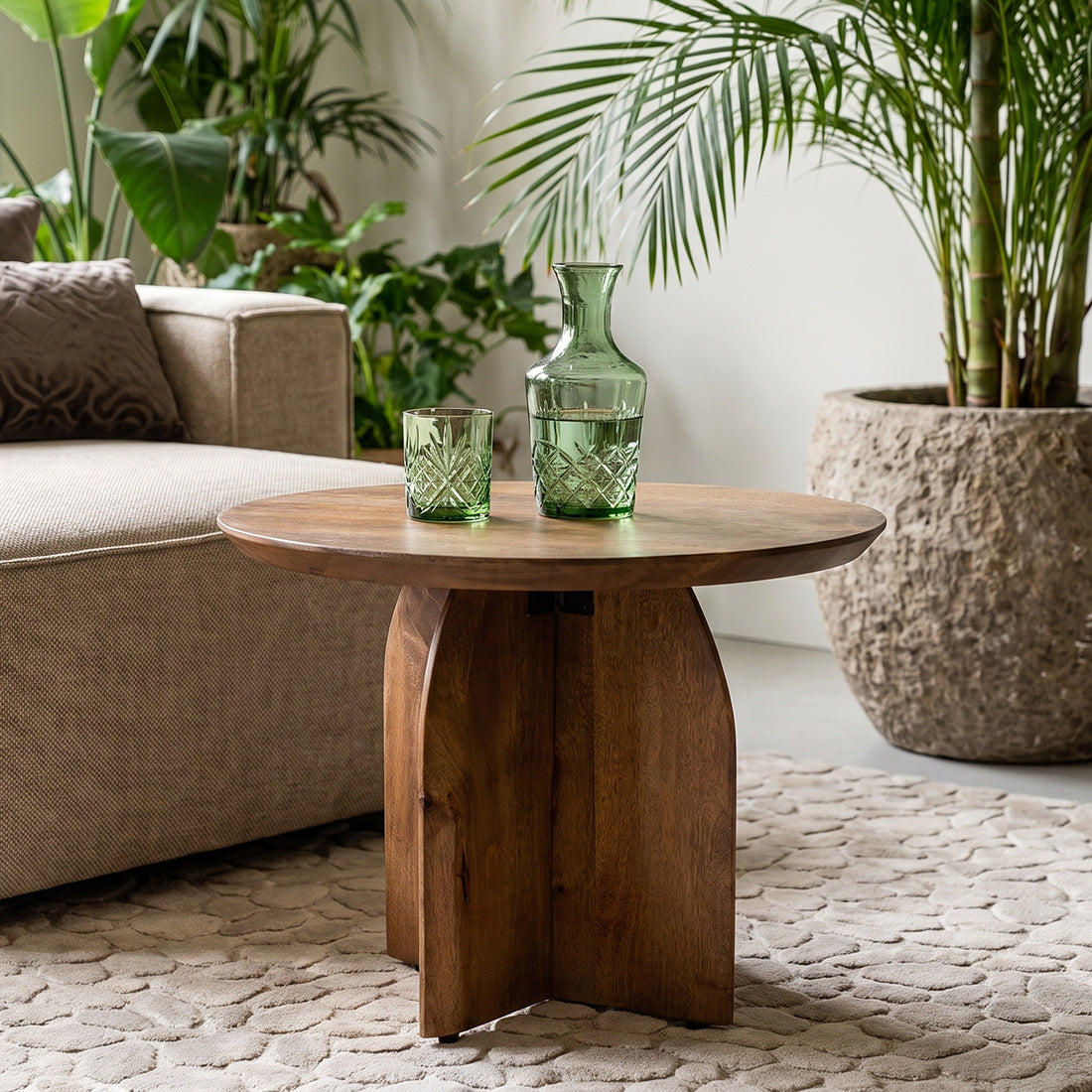 Bullnose side table 55 cm Raw Materials