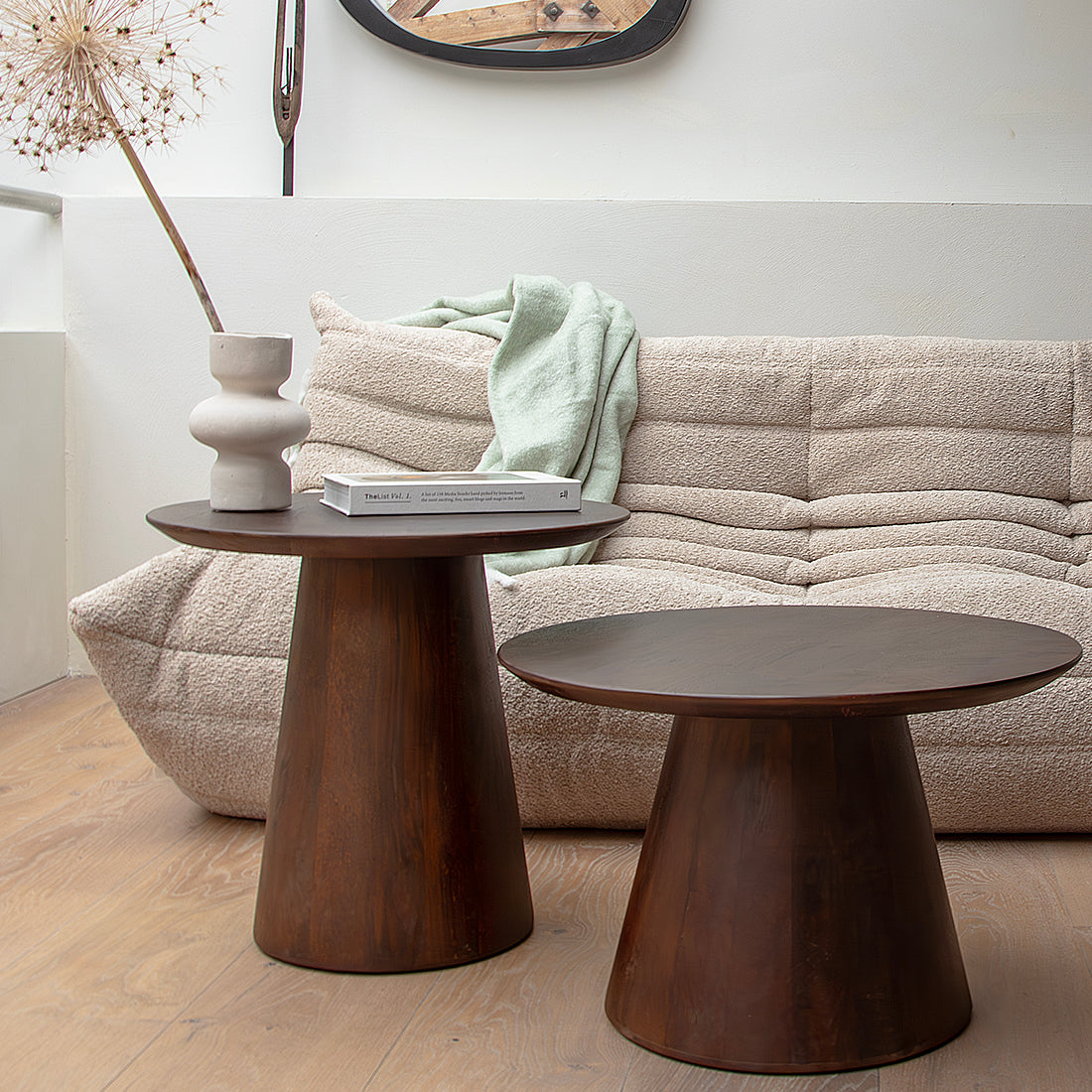Side table Bullnose Cone 50cm Raw Materials