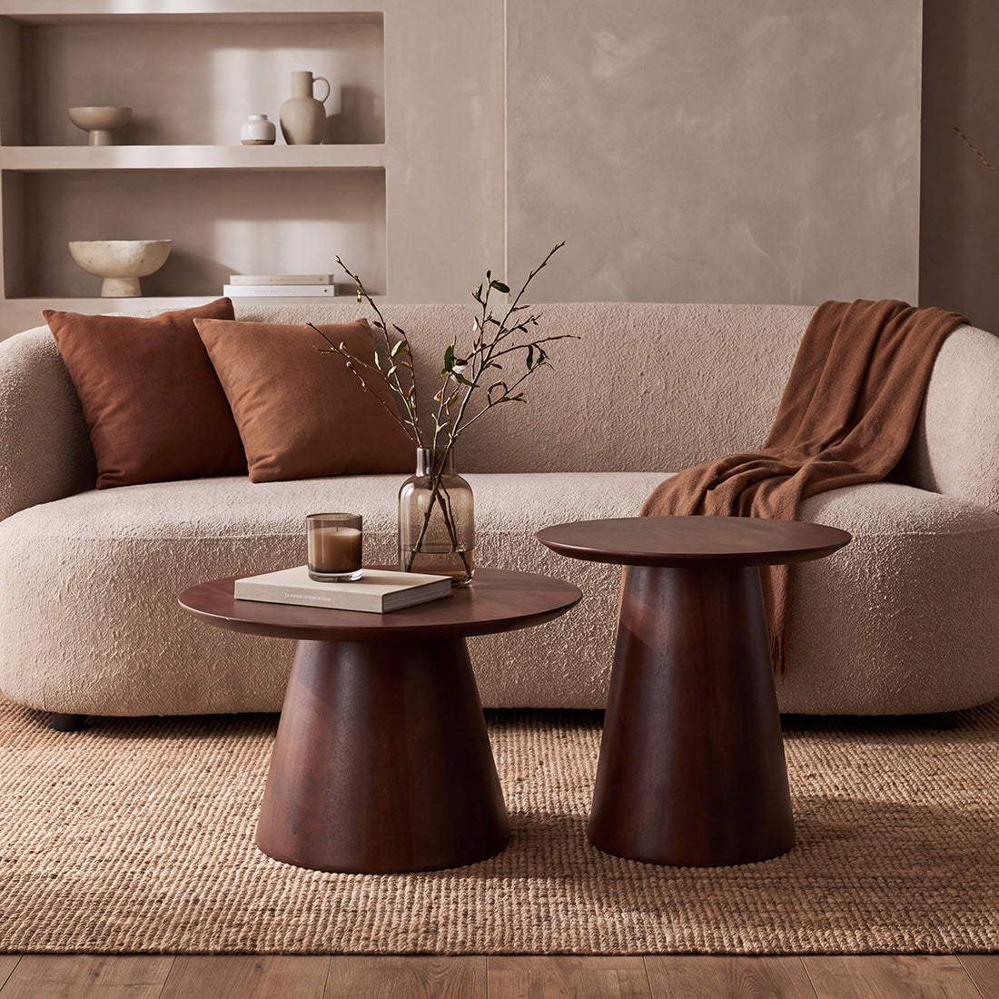 Side table Bullnose Cone 55cm Raw Materials