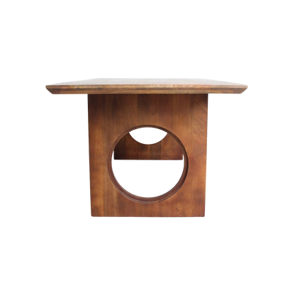 Dining Table Bullnose Chamfered Mix Mango Wood 180cm Raw Materials