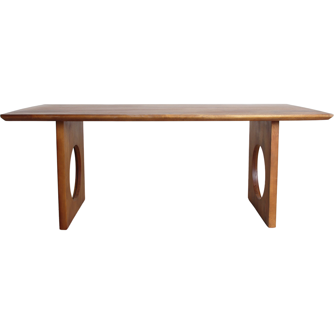 Dining Table Bullnose Chamfered Loop Mango Wood 200cm Raw Materials