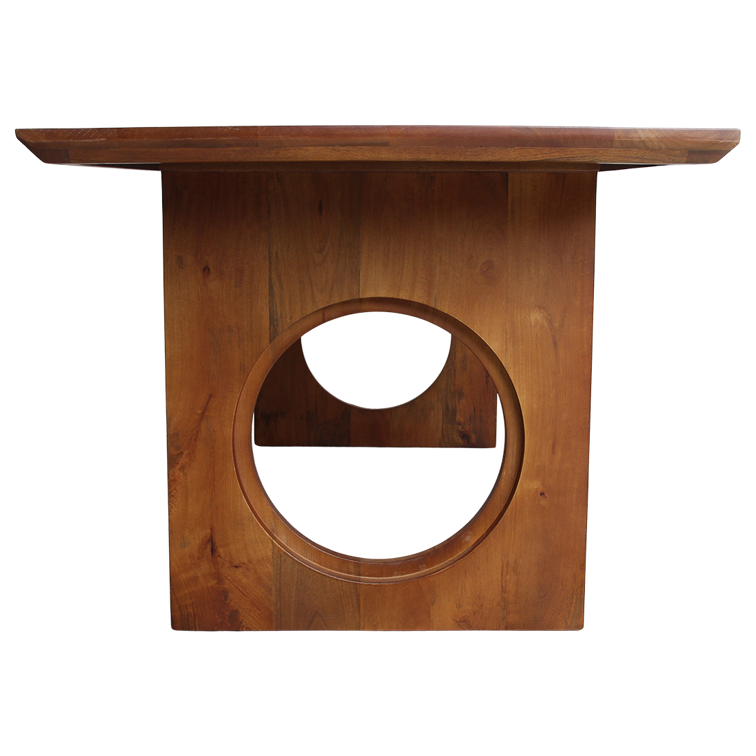 Dining Table Bullnose Chamfered Loop Mango Wood 200cm Raw Materials