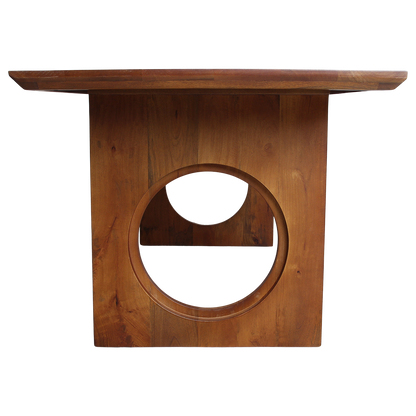 Dining Table Bullnose Chamfered Loop Mango Wood 200cm Raw Materials