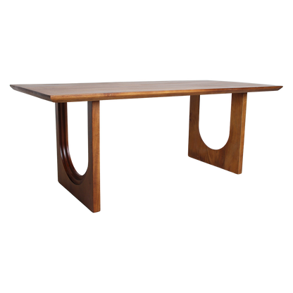 Dining Table Bullnose Chamfered Arch Mango Wood 200cm Raw Materials