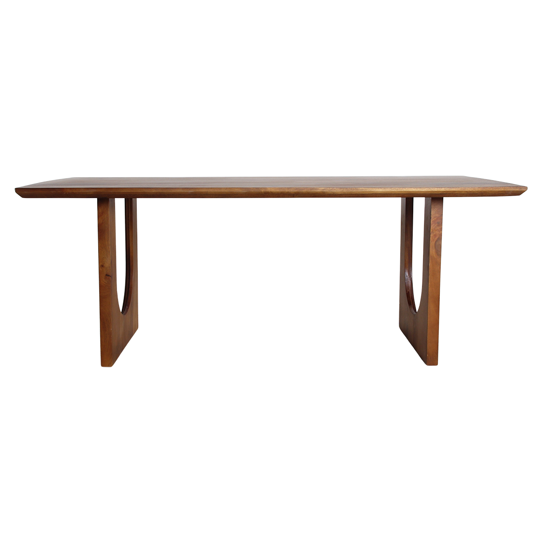 Dining Table Bullnose Chamfered Arch Mango Wood 200cm Raw Materials