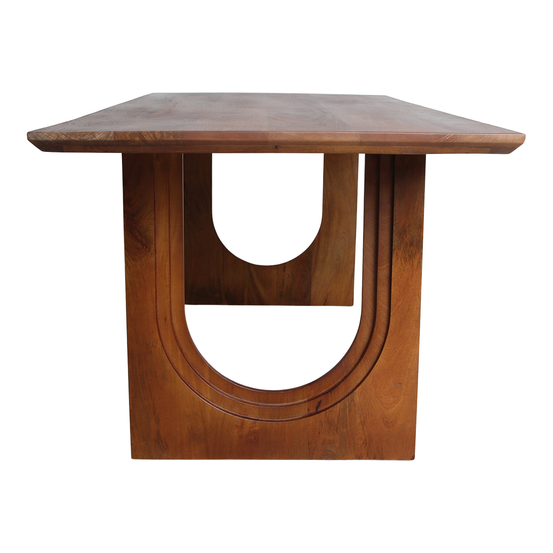 Dining Table Bullnose Chamfered Arch Mango Wood 200cm Raw Materials