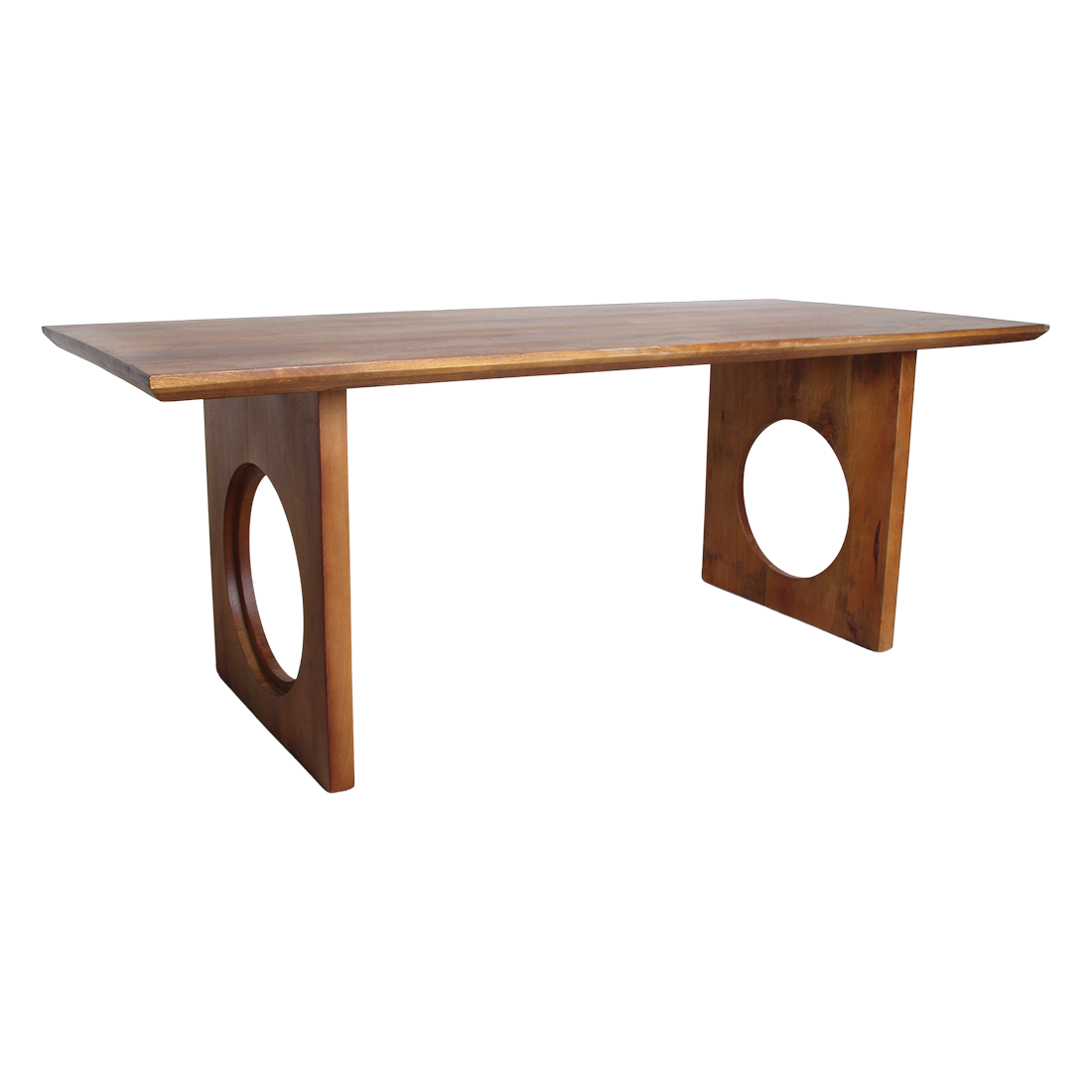 Dining Table Bullnose Chamfered Loop Mango Wood 240cm Raw Materials
