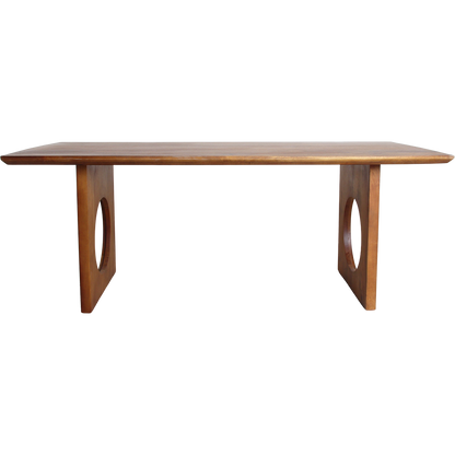 Dining Table Bullnose Chamfered Loop Mango Wood 240cm Raw Materials