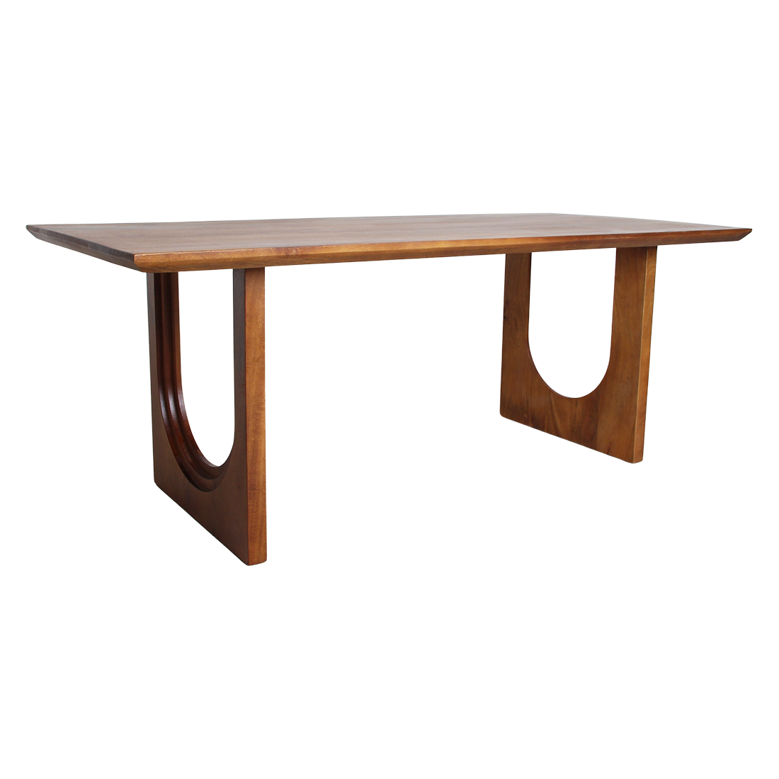 Dining Table Bullnose Chamfered Arch Mango Wood 240 cm Raw Materials