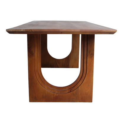 Dining Table Bullnose Chamfered Arch Mango Wood 240 cm Raw Materials