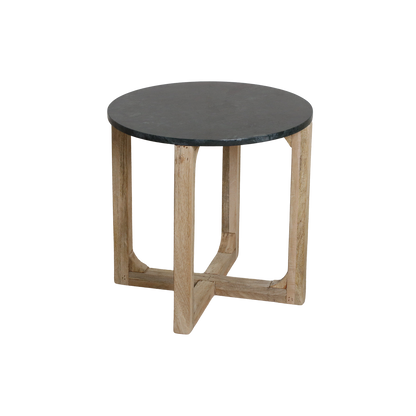 Side Table Green Round Marble Raw Materials