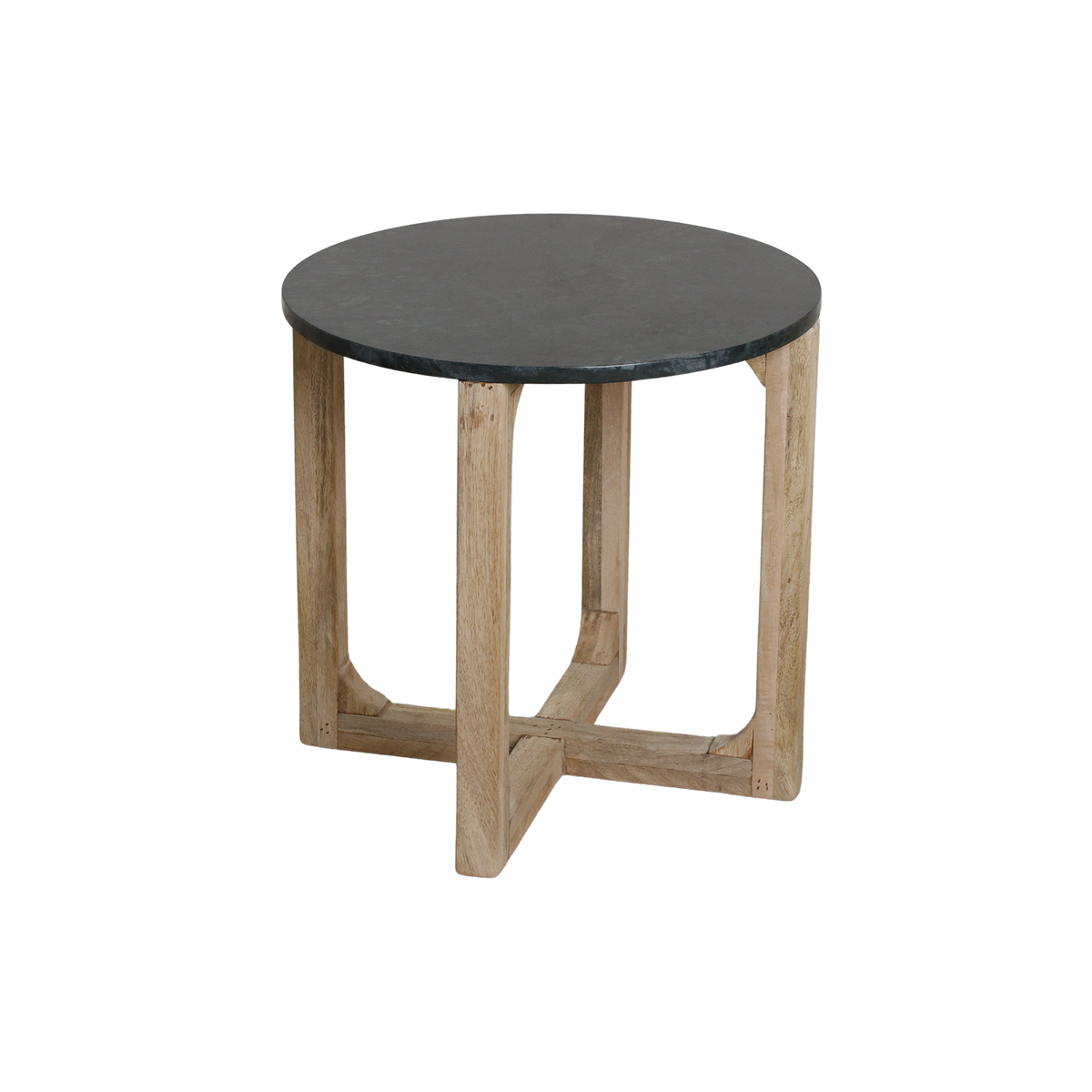 Side Table Green Round Marble Raw Materials