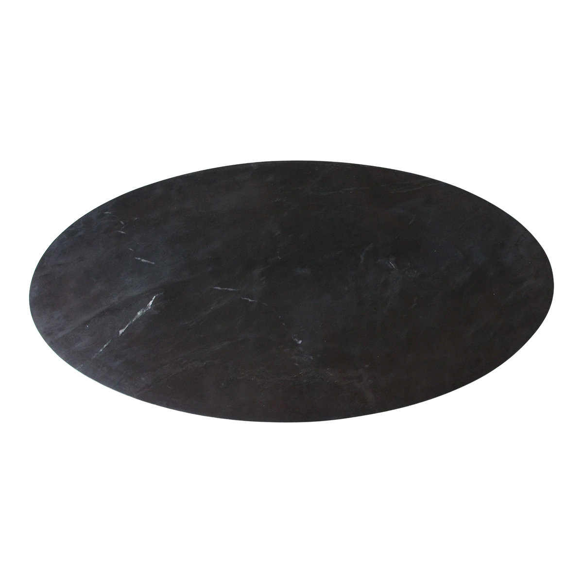 Oval Black Marble Coffee Table Raw Materials