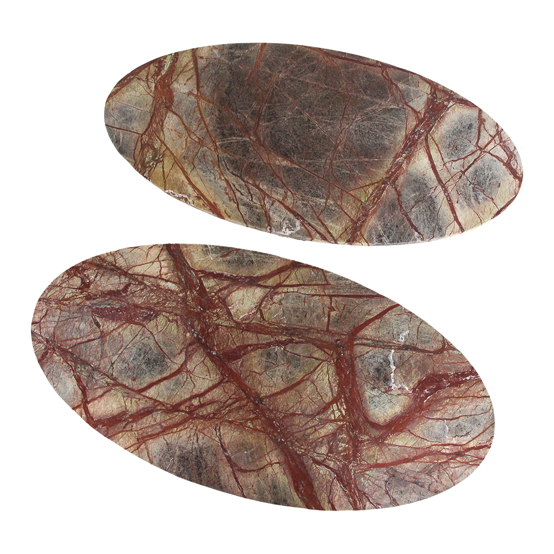 Oval Marble Coffee Table Bizar Raw Materials
