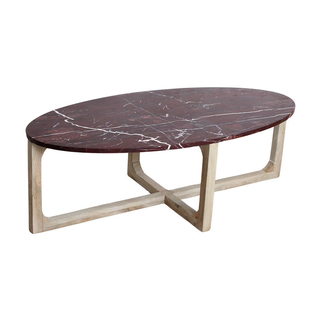 Oval Marble Coffee Table ‘Cherry’ Raw Materials