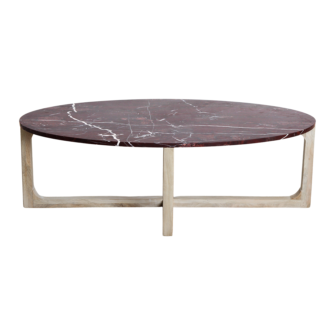 Oval Marble Coffee Table ‘Cherry’ Raw Materials