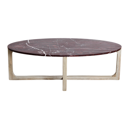 Oval Marble Coffee Table ‘Cherry’ Raw Materials